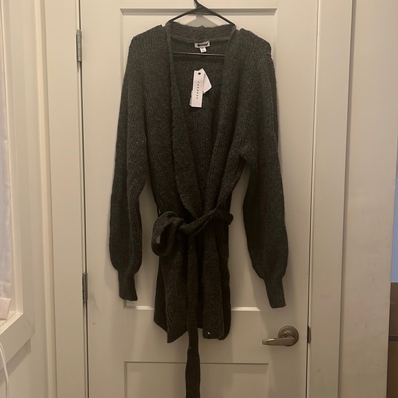NWT Topshop Belted Cardigan‎ Sweater - Picture 2 of 6